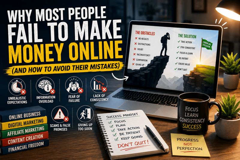 Why Most People Fail to Make Money Online (And How to Avoid Their Mistakes)