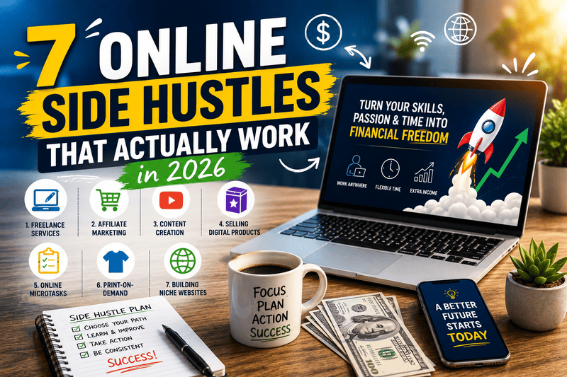 7 Online Side Hustles That Actually Work in 2026